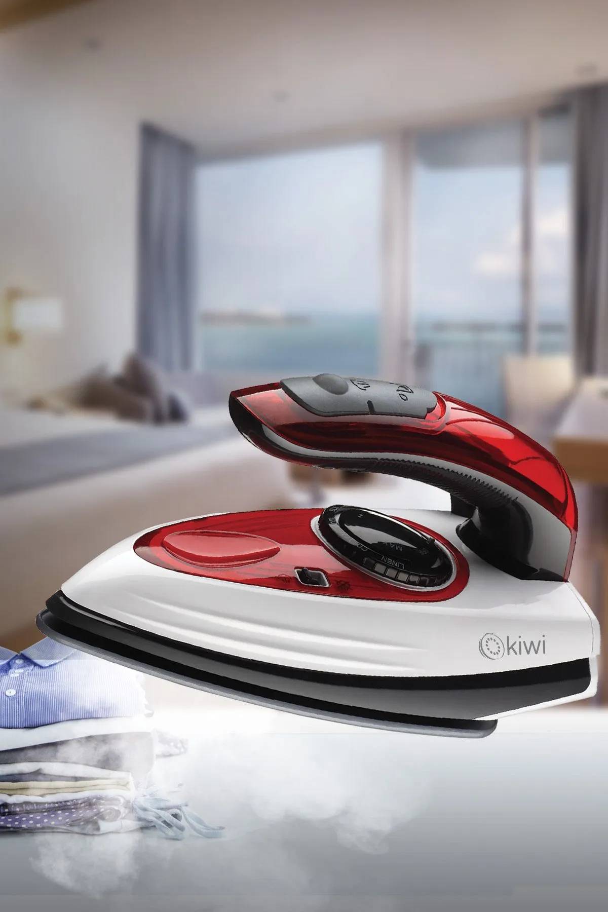 Kiwi KSI-6317 2'si 1 Arada Buharlı Seyahat Ütüsü & Dikey Portatif Kırışık Giderici