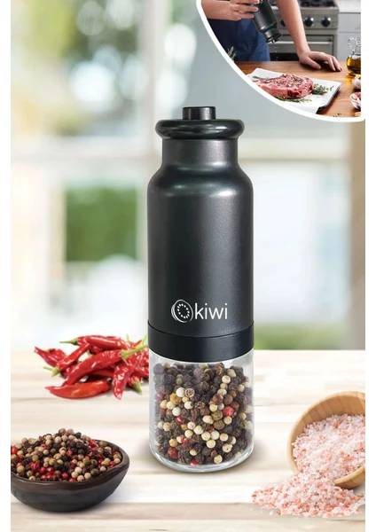 Kiwi KSPG 4809 Sensörlü Tuz ve Karabiber Değirmeni