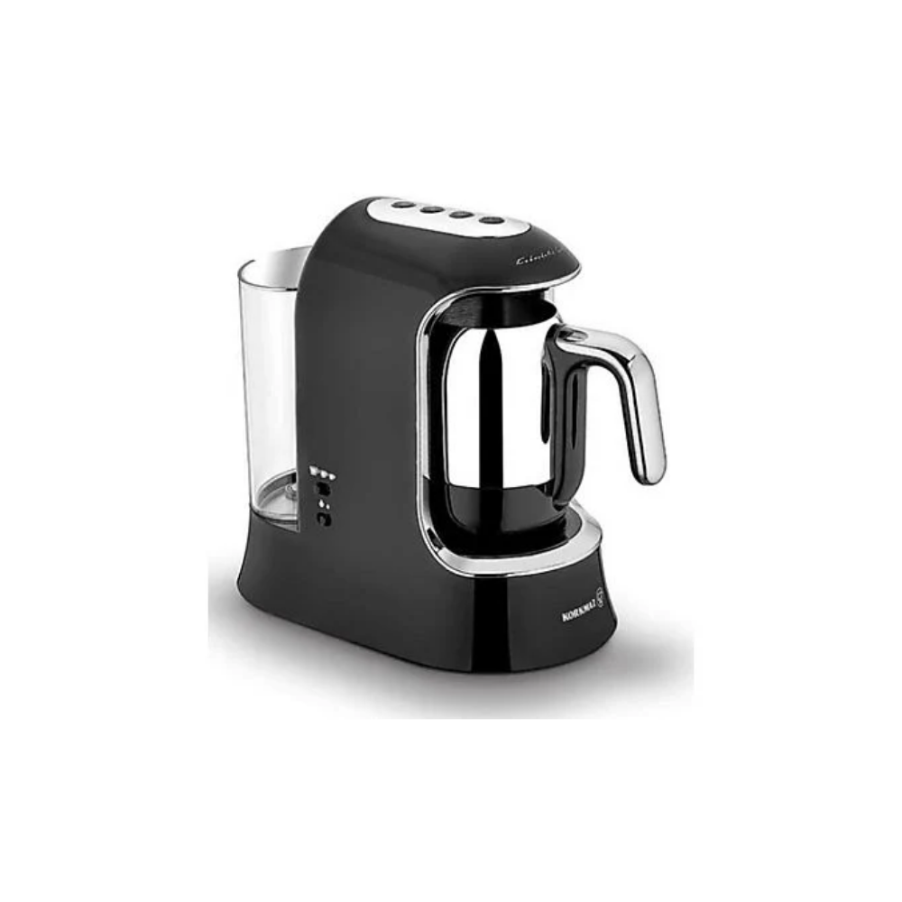 KORKMAZ A862-01 Kahvekolik Auto Türk Kahve Makinesi Siyah-Krom