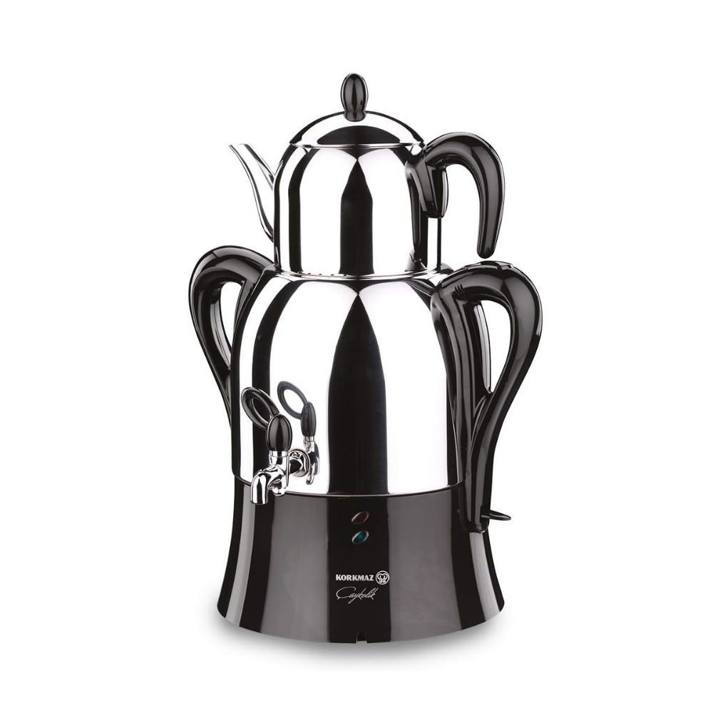 Korkmaz Çaykolik Siyah Paslanmaz Demlik A341-04