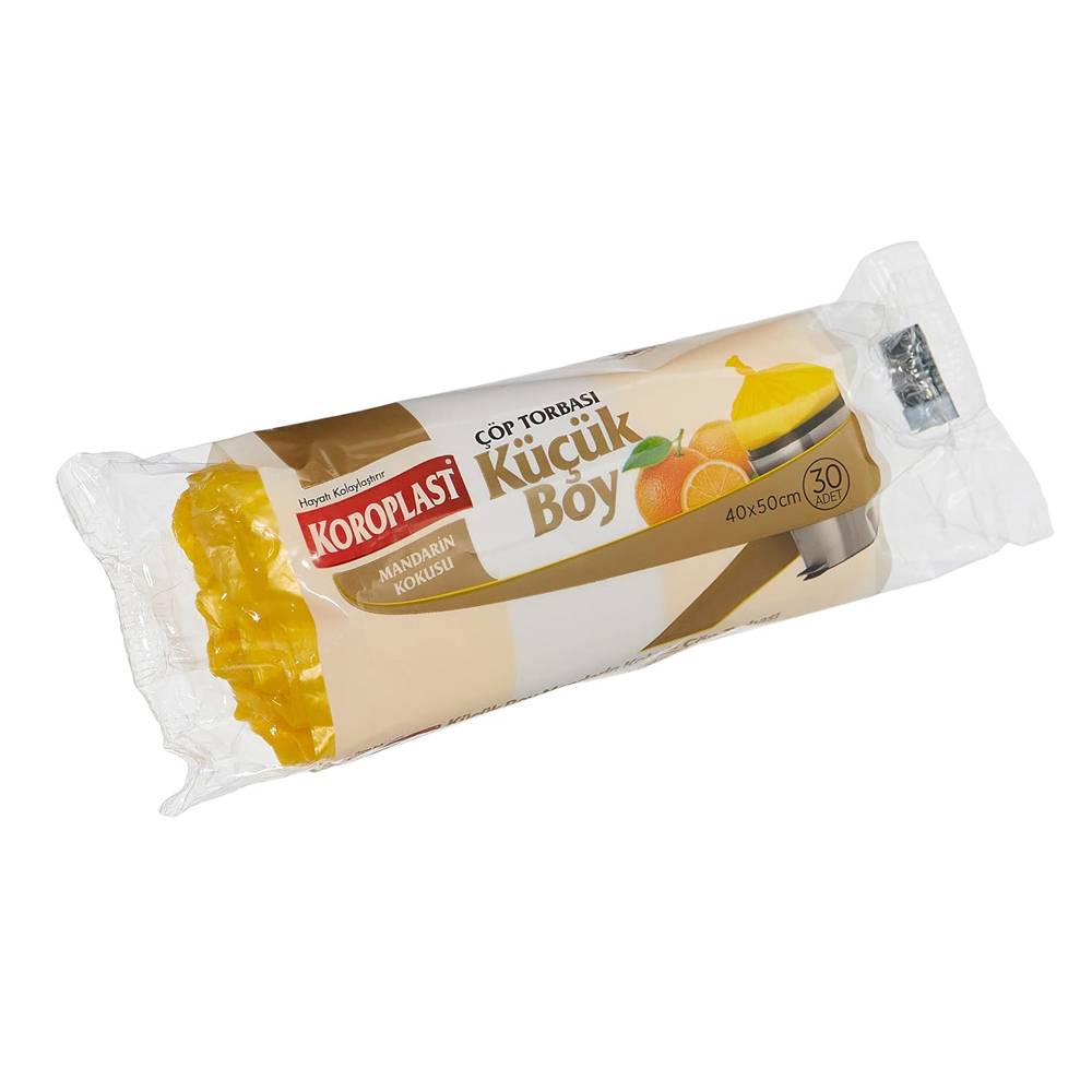 Koroplast Mandarin Kokulu Küçük Boy Çöp Poşeti 30'lu 40x50 cm