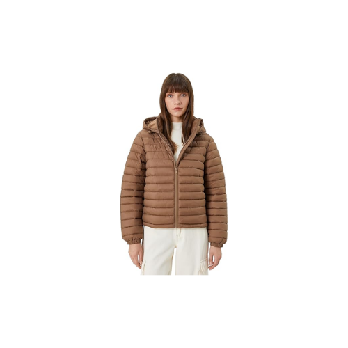 Koton Kapüşonlu Uzun Kollu F 4WAK20127EW Kadın Vizon