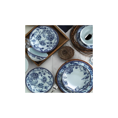 Kütahya Porselen Bleu Blanc 24 Parça 6 Kişilik Yemek Takımı 939016