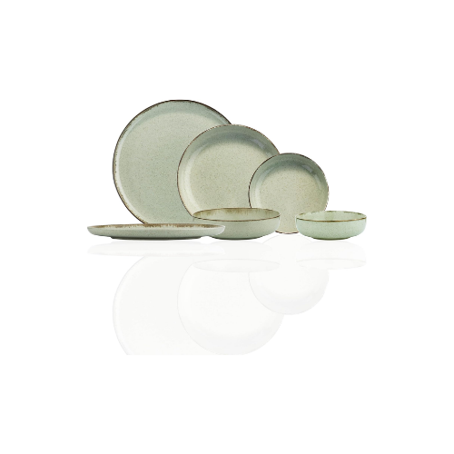 Kütahya Porselen Moderna 12 Parça 4 Kişilik Yemek Seti Yeşil