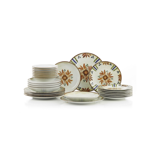 Kütahya Porselen Sepia 24 Parça 6 Kişilik Yemek Takımı
