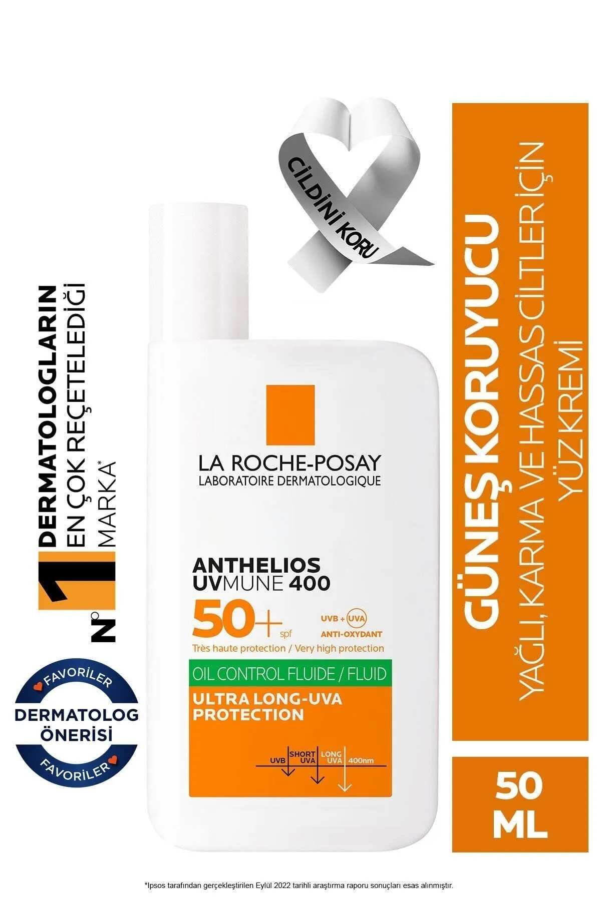 La Roche Posay Anthelios Uvmune 400 Oil Control Spf50 Güneş Kremi 50ml thumbnail