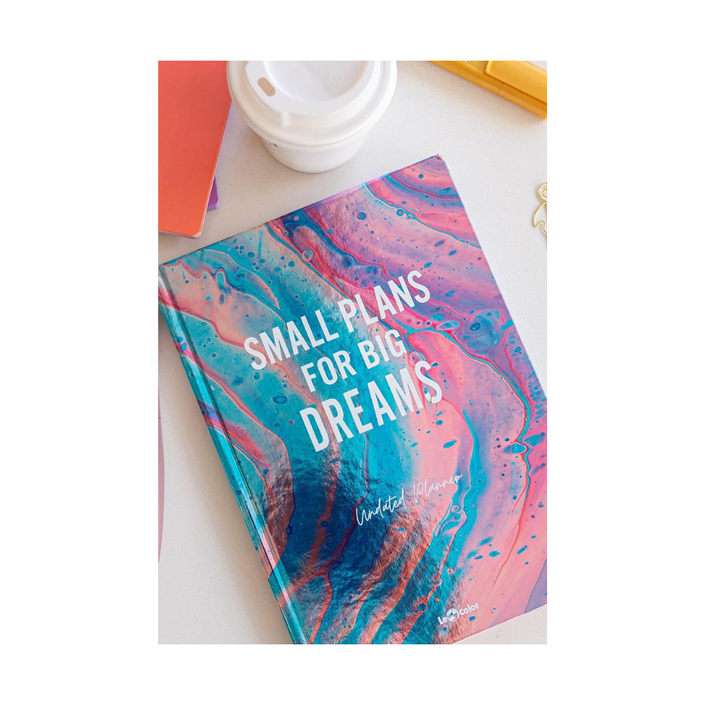 Le Color 17x24 Metalik Süresiz Planlayıcı Ajanda Deft Mavi