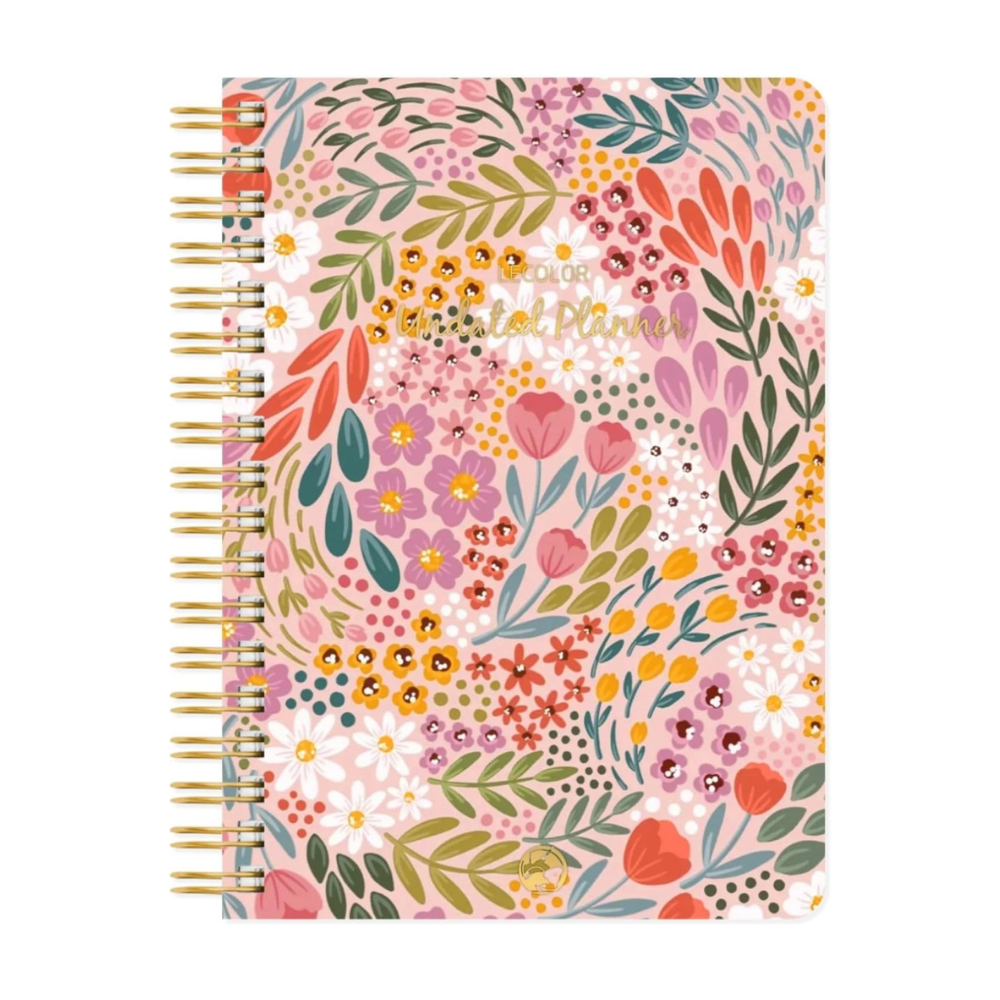 Le Color Süresiz Planlayıcı Spiralli Ajanda Defter Botanical 17x24 cm