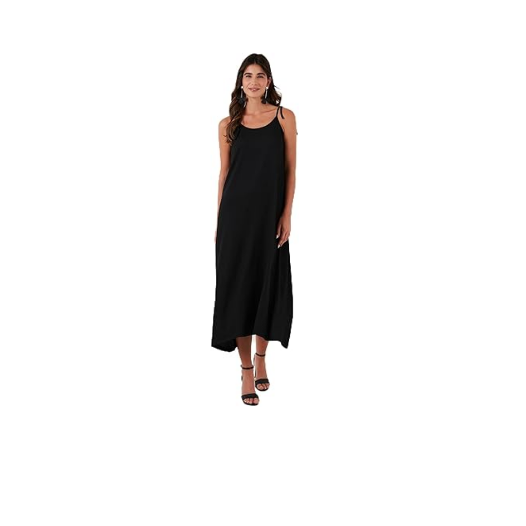 Lela Regular Fit İp Askılı Uzun Elbise Bayan ELBİSE 5865732