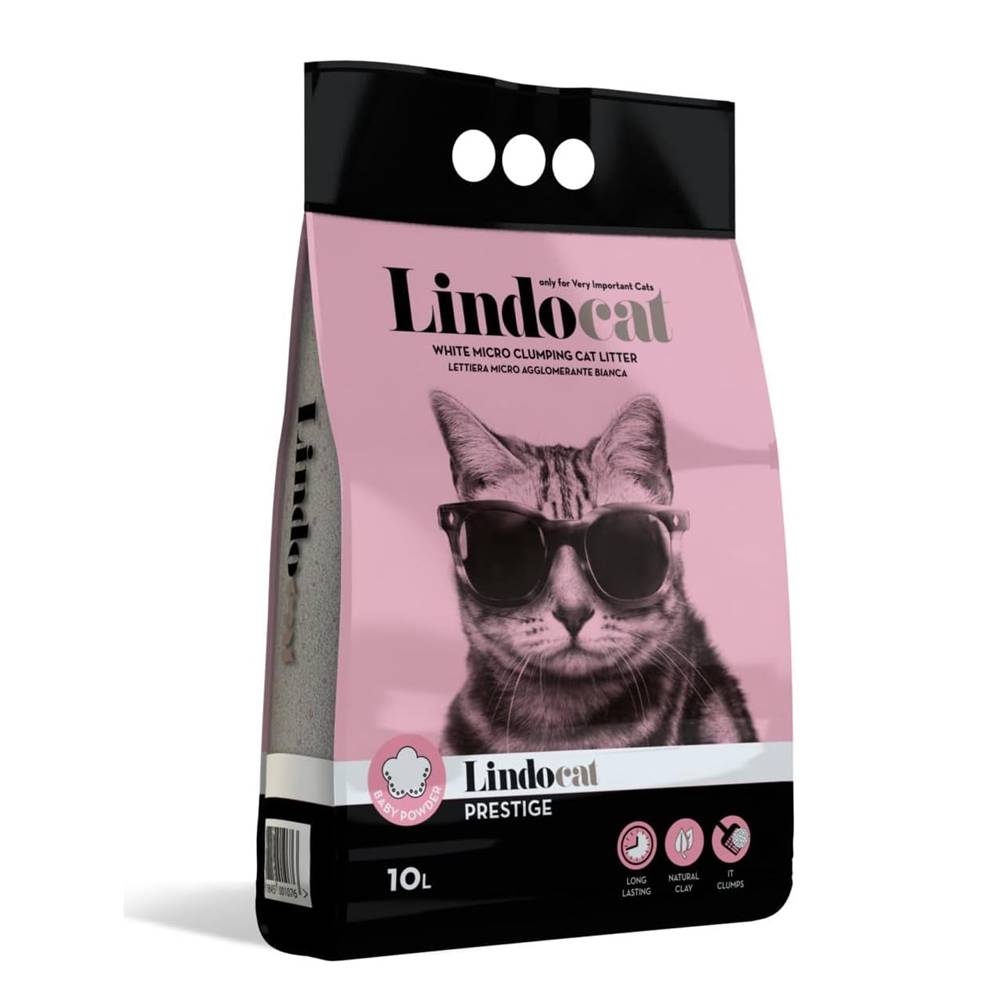 LindoCat Bebek Pudralı İnce Taneli Kedi Kumu 10 L