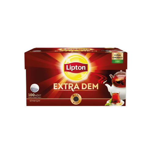 Lipton Extra Dem Demlik Süzen Poşet Siyah Çay 100'lü Paket
