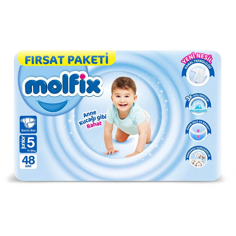 Molfix Fırsat Paketi Junior 5 Beden 48 Adet