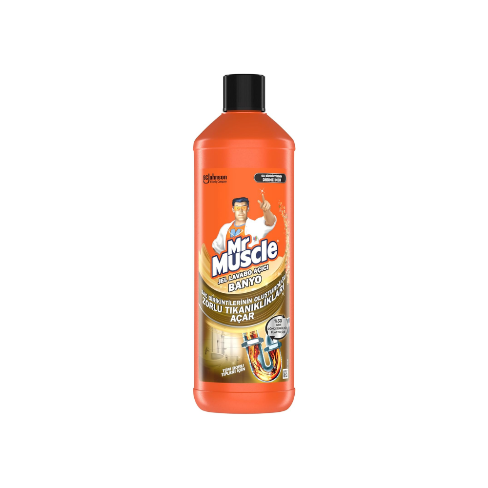 Mr Muscle Banyo Tüm Boru Tipleri için Jel Lavabo Açıcı 1000 mL