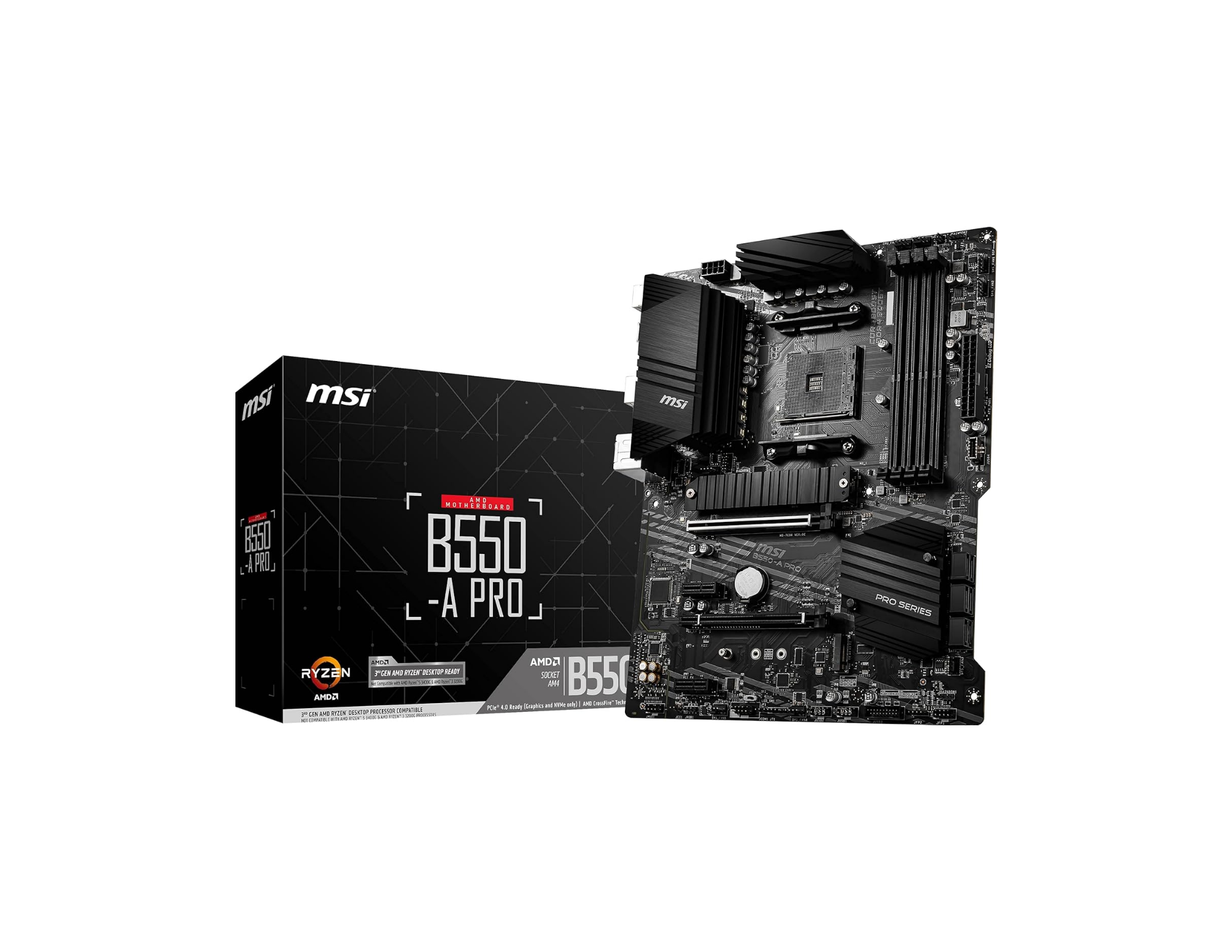 MSI B550-A Pro AM4 DDR4 Bellek 4400(OC) HDMI DP M.2 USB3.2 ATX Anakart