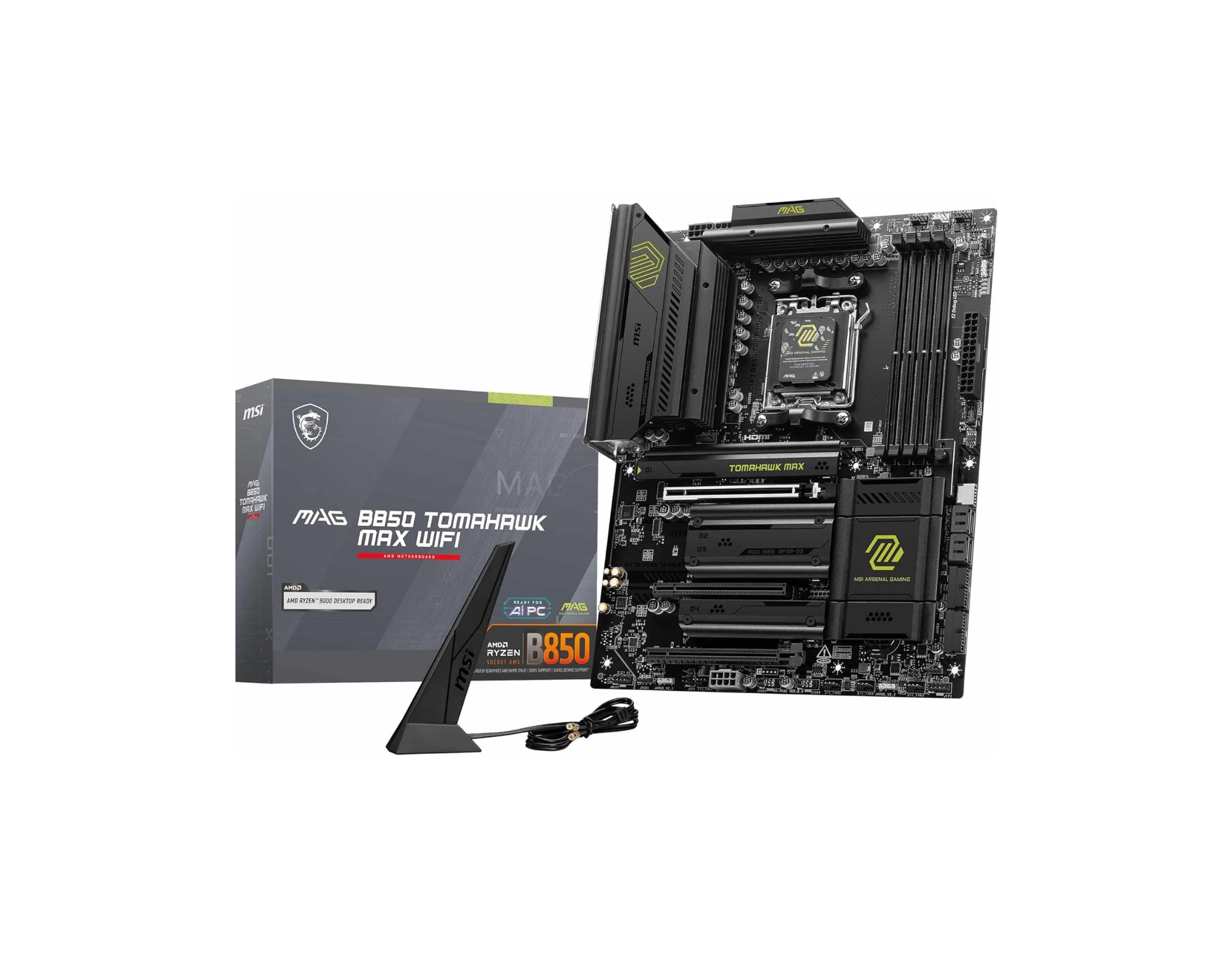 MSI MB MAG B850 TOMAHAWK MAX WIFI AM5 DDR5 8400MHZ(OC) HDMI 4x M.2 USB 10Gbs 5G LAN WI-FI 7 ATX