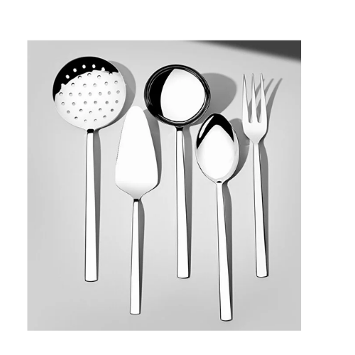 Nehir Dalyan Sade 5 Parça Paslanmaz Çelik Servis Takımı