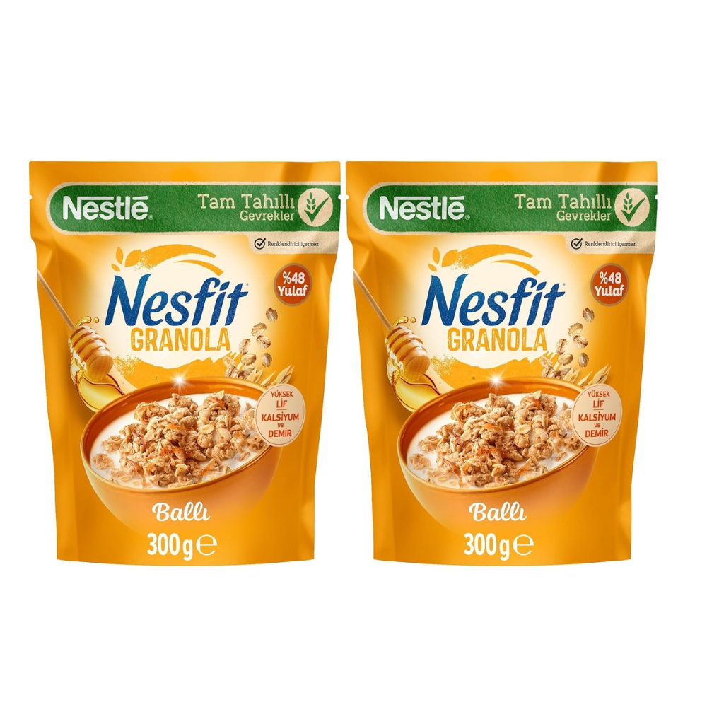 Nestle Nesfit Ballı Granola 300g 2li paket thumbnail
