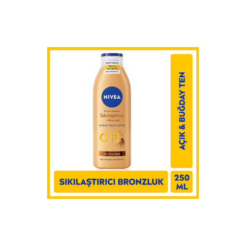 Nivea Q10 Sıkılaştırıcı ve Bronzlaştırıcı Vücut Losyonu 250 ml