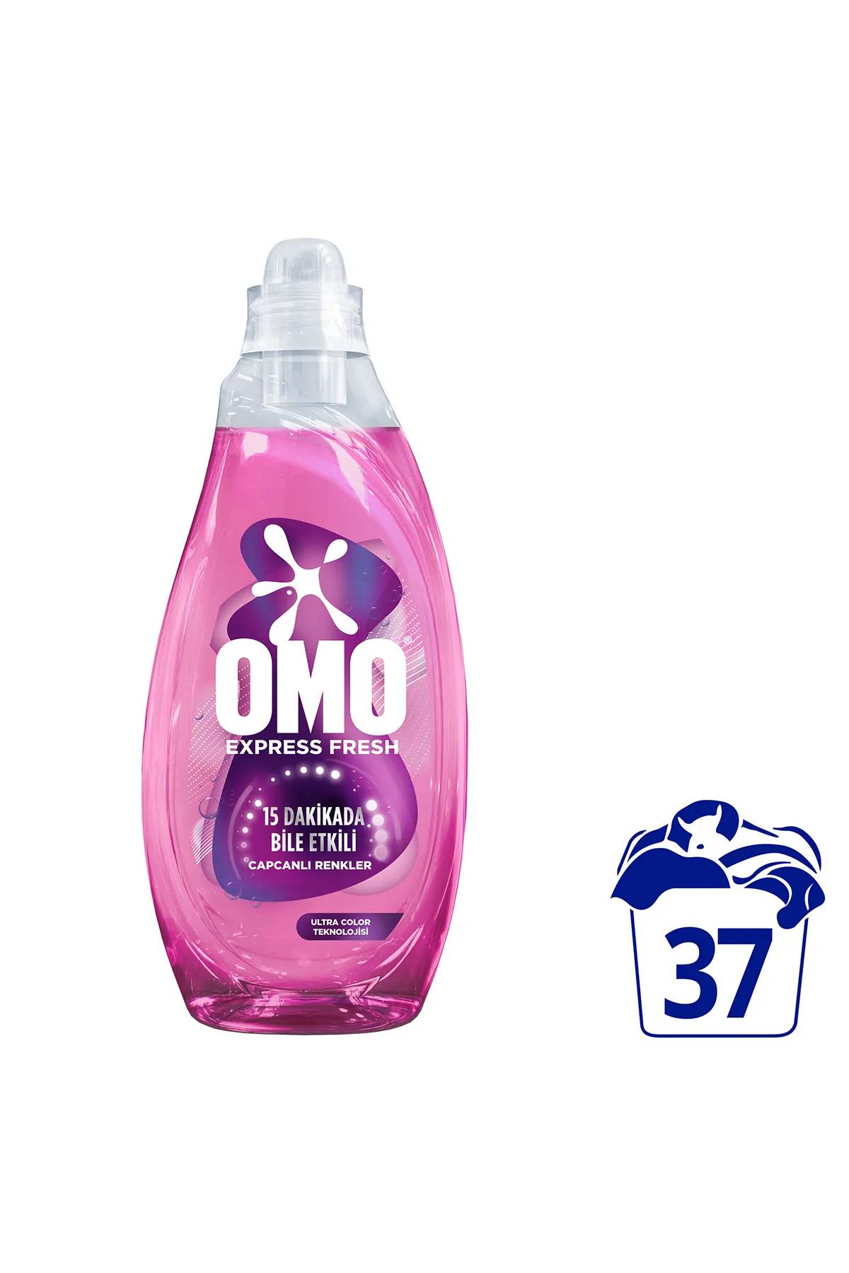 Omo Express Fresh Renkli ve Siyah Sıvı Çamaşır Deterjanı 37 Yıkama 1480 ml