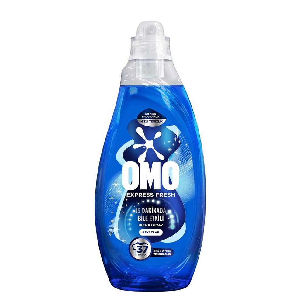 OMO Express Fresh Ultra Beyaz Sıvı Çamaşır Deterjanı 1480 ml