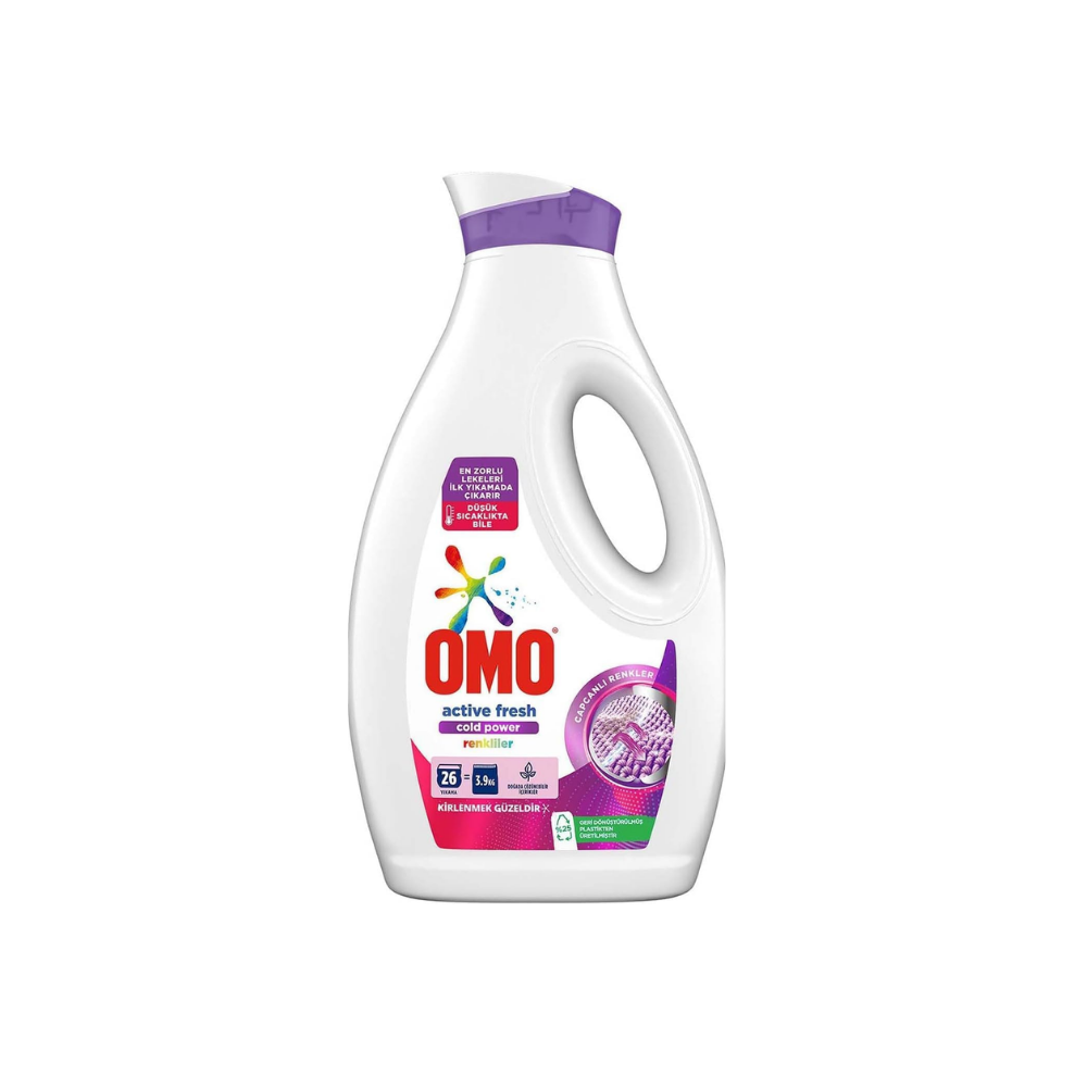 Omo Sıvı Active Fresh Cold Power Renkliler İçin Çamaşır Deterjanı 1690 ml