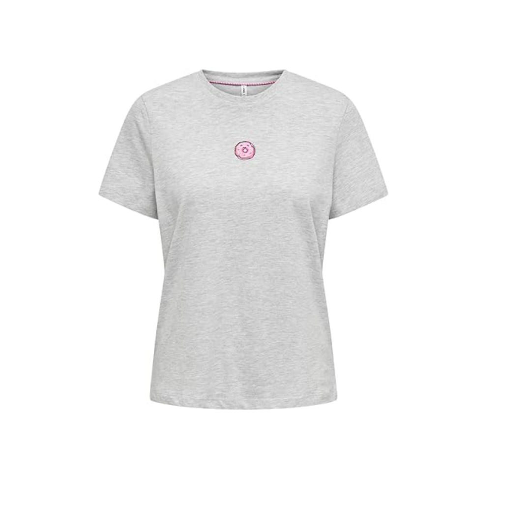 ONLY ONLFOODIE LIFE REG S/S TOP BOX JRS Tişört Kadın