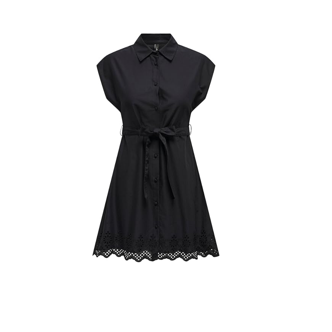 ONLY ONLLOU LIFE EMB S/S SHIRT DRESS PTM Elbise Kadın