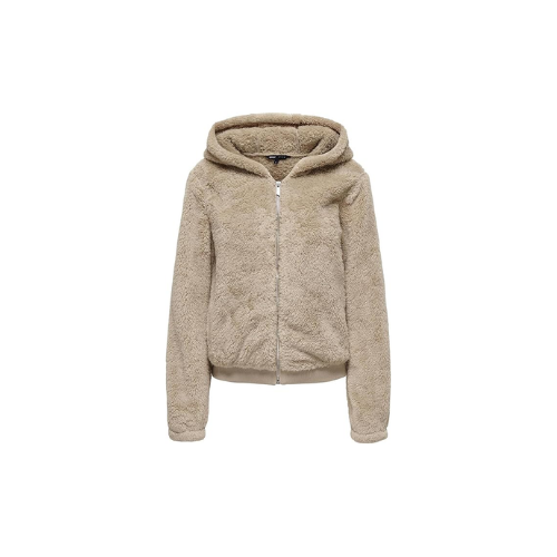 ONLY Onlnewanna Contact Sherpa JKT Otw Noos Mont Ceket Kadın Krem thumbnail