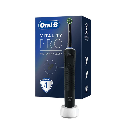 ORAL B D103 Vitality Pro Cross Action Şarjlı Diş Fırçası Siyah thumbnail