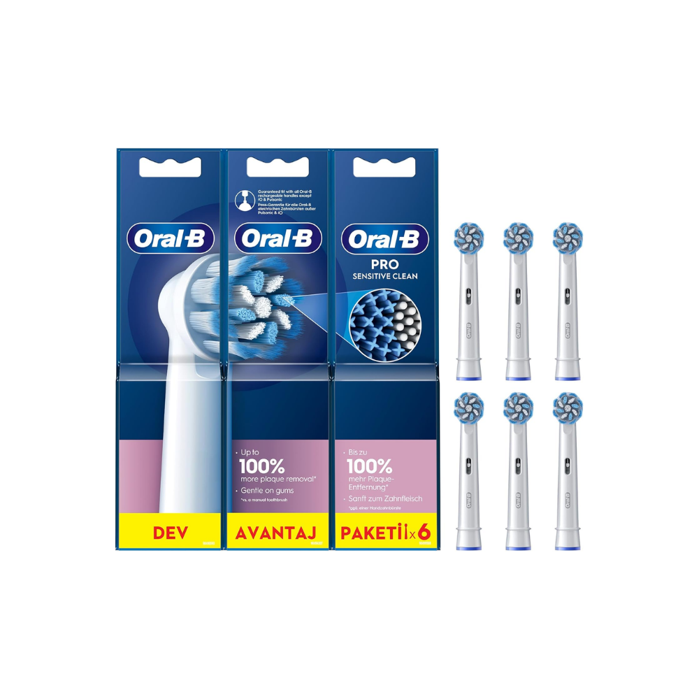 Oral-B Sensitive Şarjlı Diş Fırçası Yedek Başlığı 6 Adet