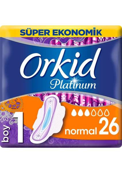 Orkid Platinum Normal 26 Adet Süper Ekonomik Paket Hijyenik Ped thumbnail