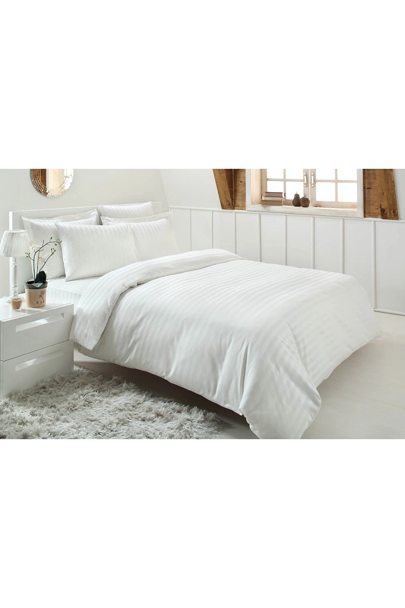 Özdilek Line Tek Kişilik Saten Nevresim Takımı(Krem)