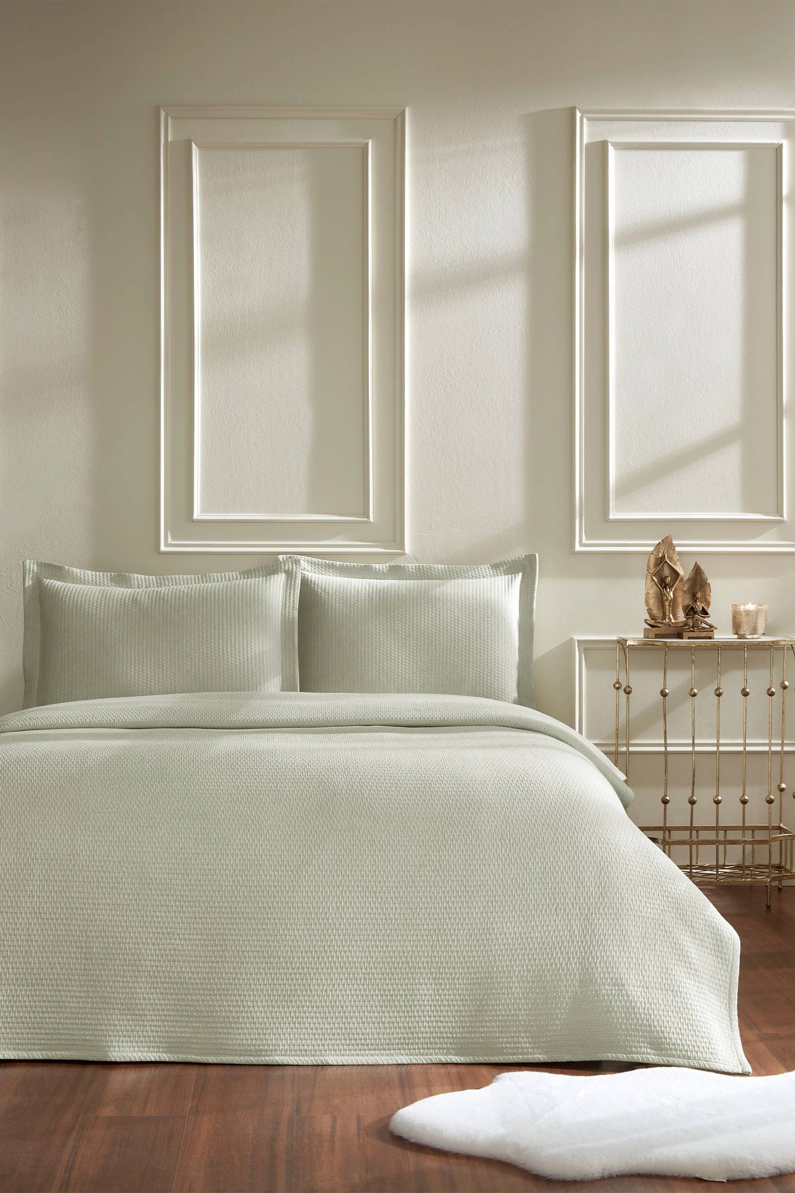 Özdilek Stripe Çift Kişilik Yatak Örtüsü (Nil)