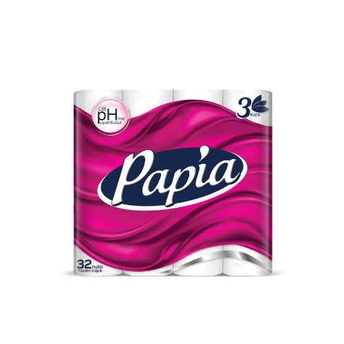 Papia 3 Katlı Tuvalet Kağıdı 32'li