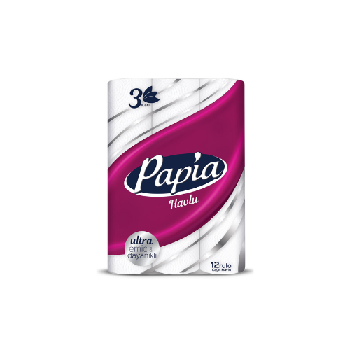 Papia Havlu 12'li 3 Katlı