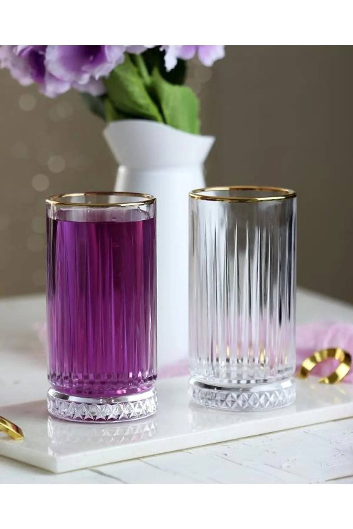 Paşabahçe Elysia Golden Touch Yaldızlı Uzun Bardak 4'lü 450 Cc