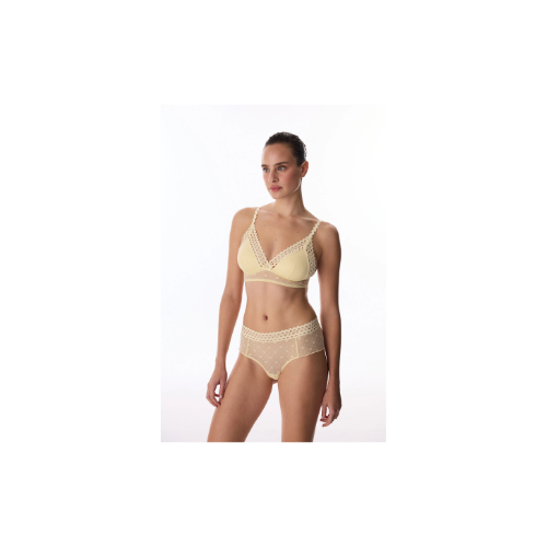 Penti Sarı Luna Push Up Destekli Lace Dantel Balensiz Sütyen