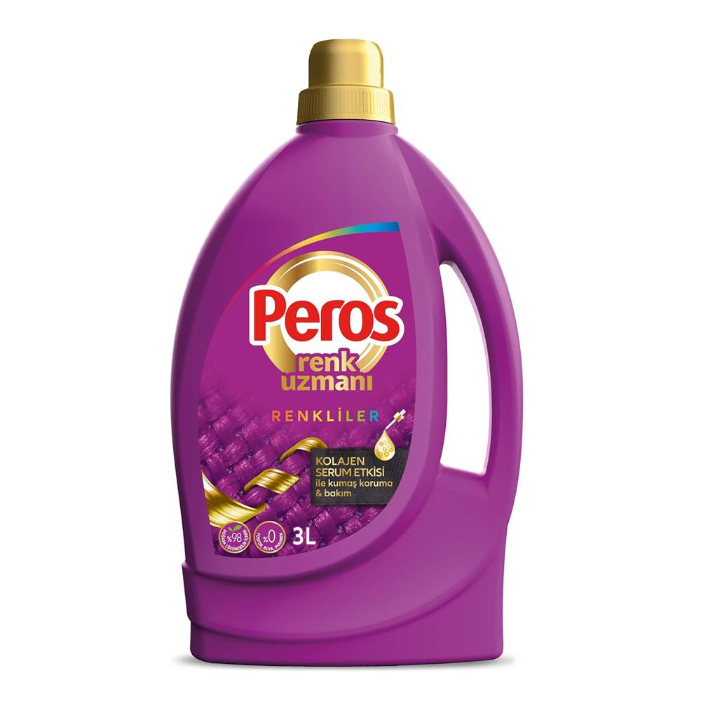 Peros Renk Uzmanı Renkliler Sıvı Bakım Deterajını 3000 ml