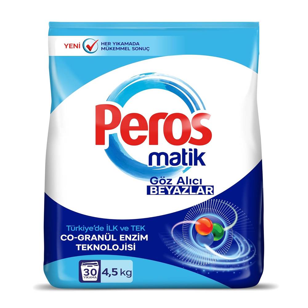 Peros Toz Çamaşır Deterjanı Göz Alıcı Beyazlar 4500 Gr