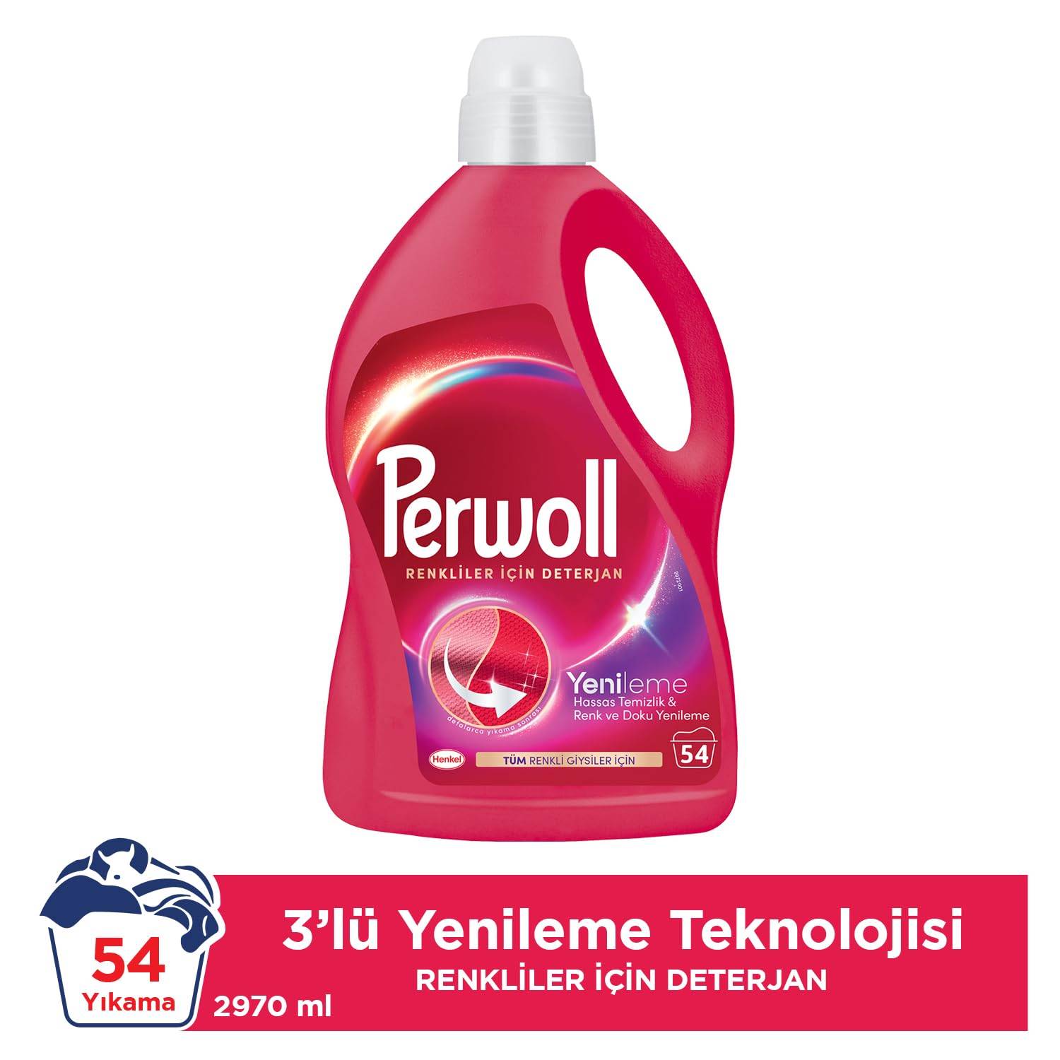 Perwoll Geliştirilmiş Renkli Sıvı Çamaşır Deterjanı 2970 ml