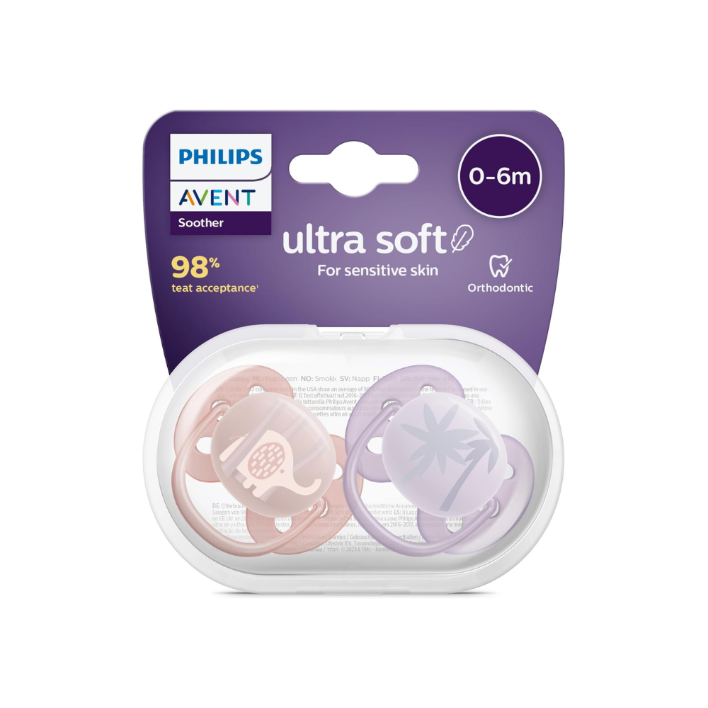 Philips Avent Ultra Soft Emzik 0-6 Ay, 2'li Paket, Kız