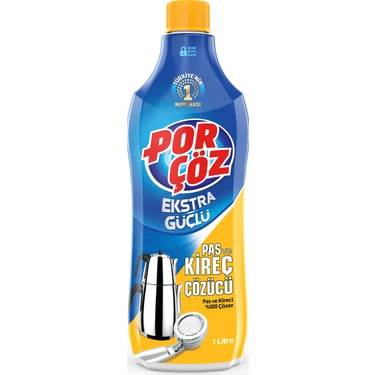 Porçöz Ekstra Güçlü Pas ve Kireç Çözücü 1 Litre
