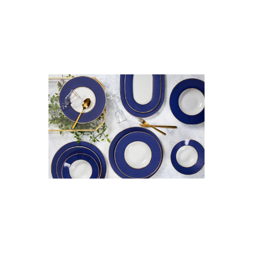 Porland Madeleine Lacivert 27 Parça 6 Kişilik Yemek Takımı