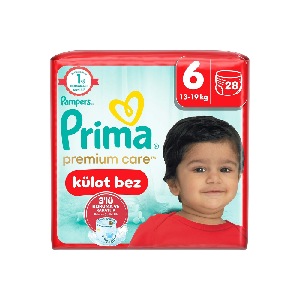 Prima Külot Bebek Bezi Premium Care 6 Numara 28 Adet