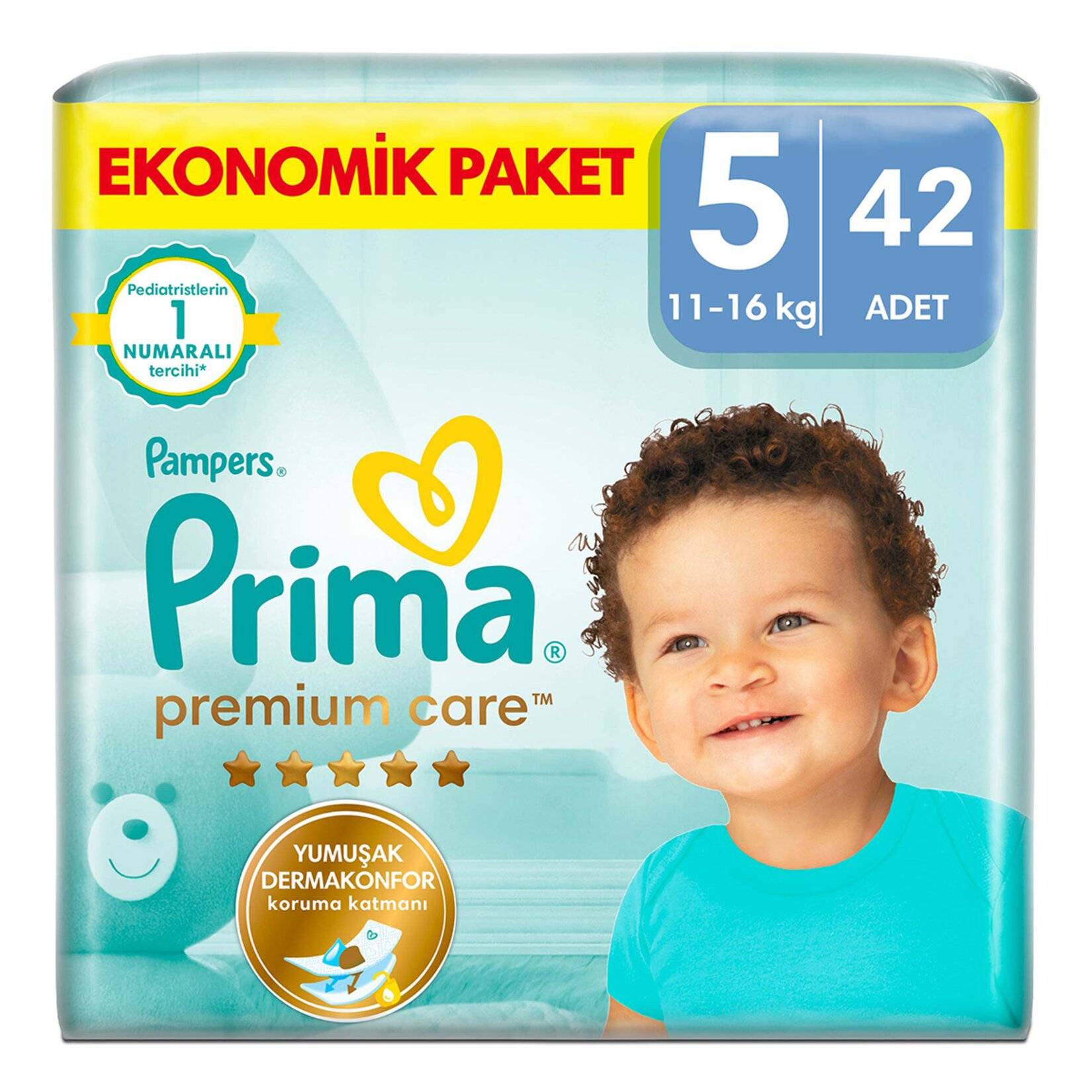 Prima Premium Care 5 Numara Junior 42'li Bebek Bezi