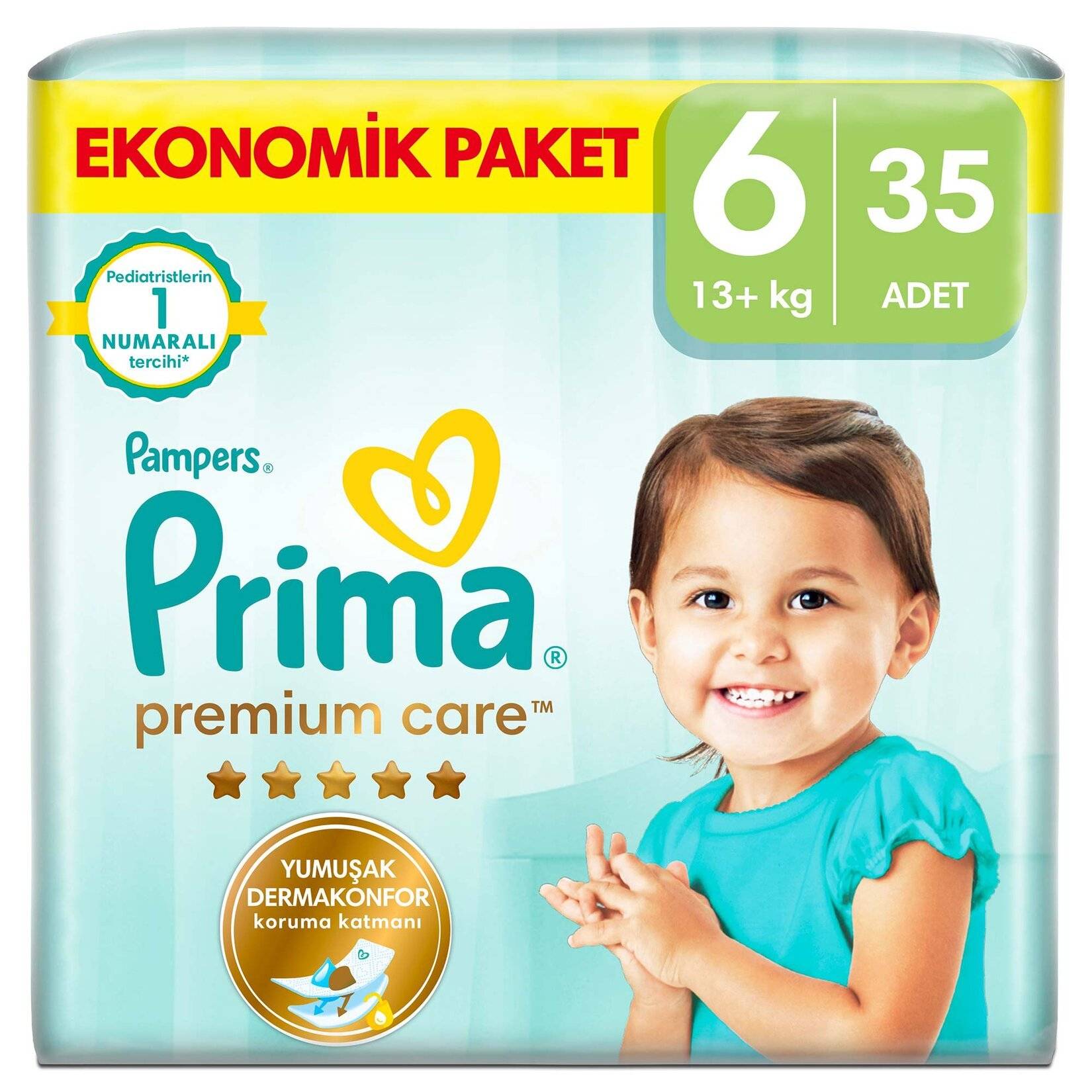 Prima Premium Care 6 Numara Extra Large 35'li Bebek Bezi