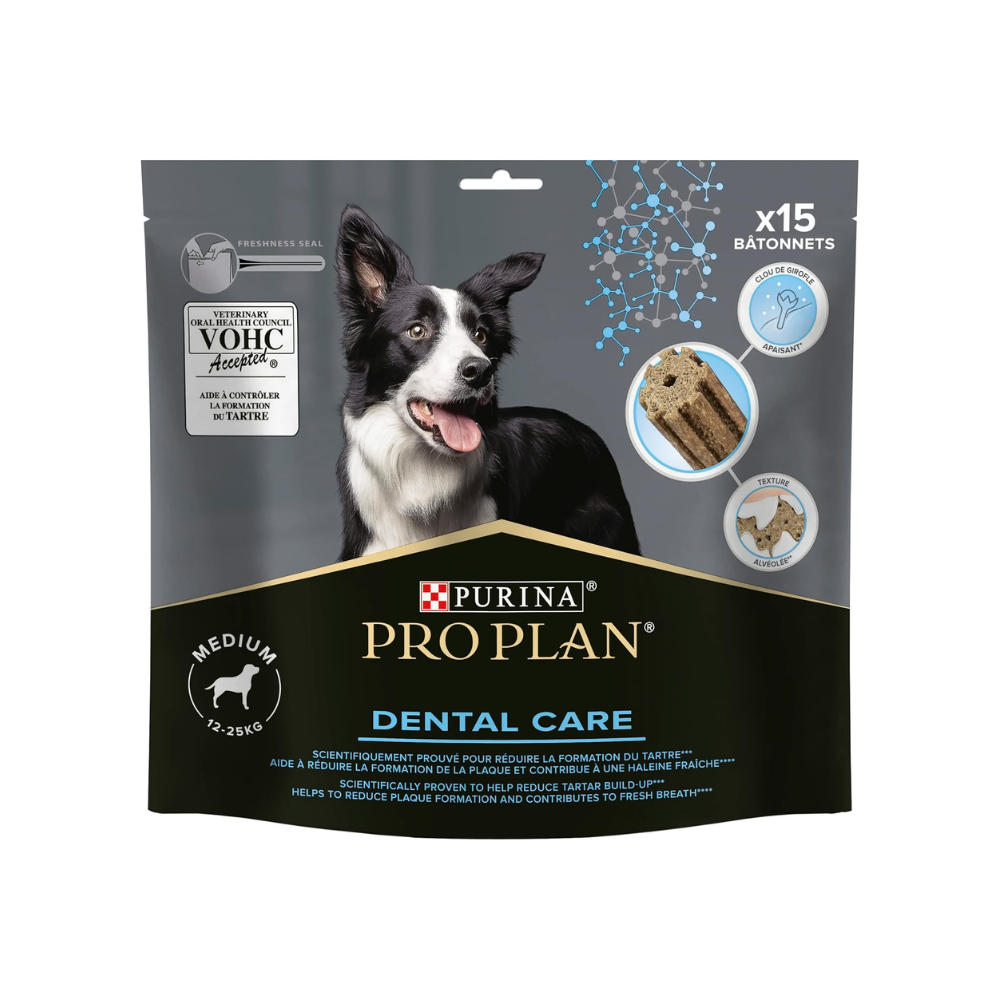 Pro Plan Medium Breed Dental Care Orta Ve Büyük Irk Köpekler Için Diş Sağlığı Ödülü 15 Parça 345Gr