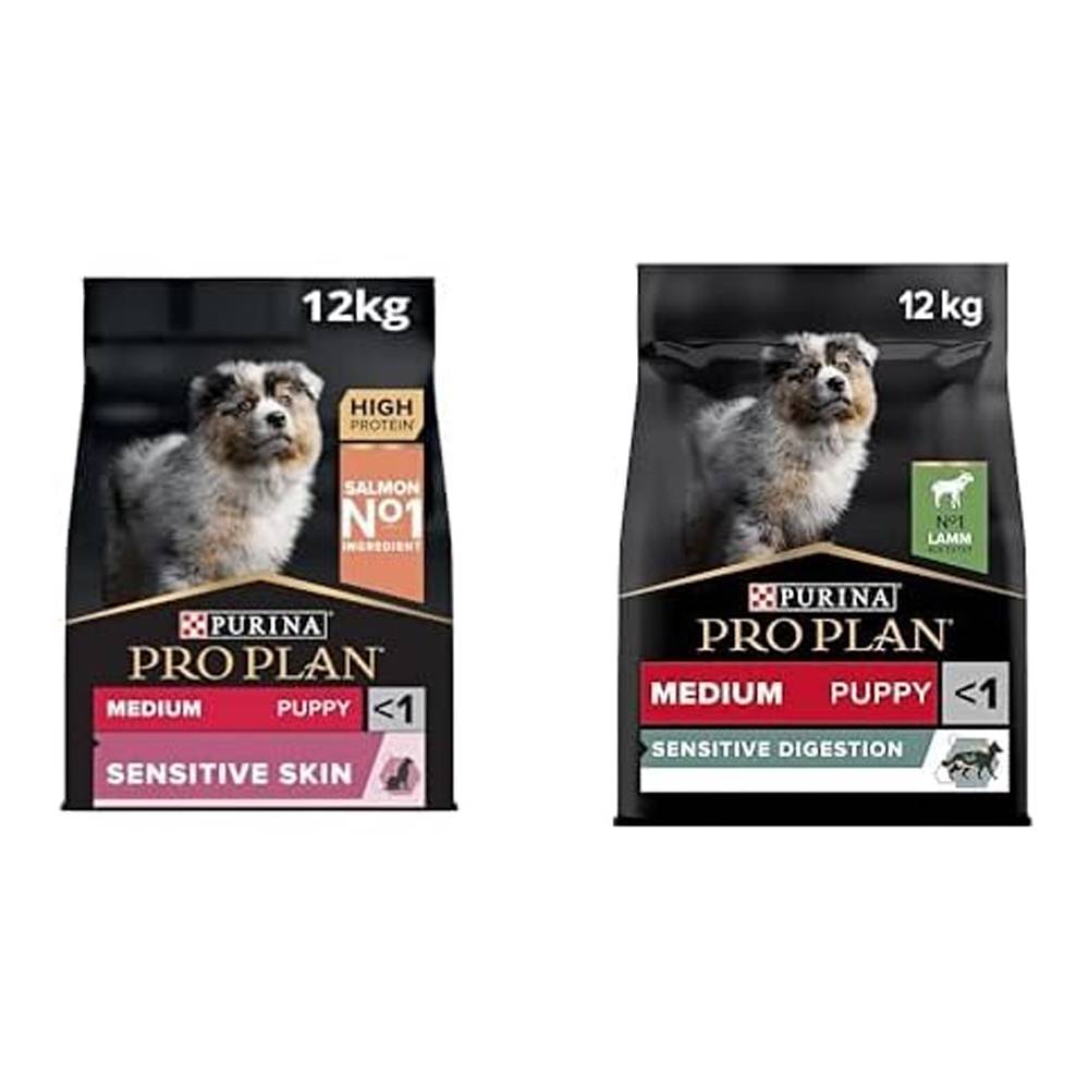 Pro Plan Medium Puppy Somonlu Köpek Maması 12 Kg + Pro Plan Medium Puppy Kuzu Etli Köpek Maması 12 Kg thumbnail