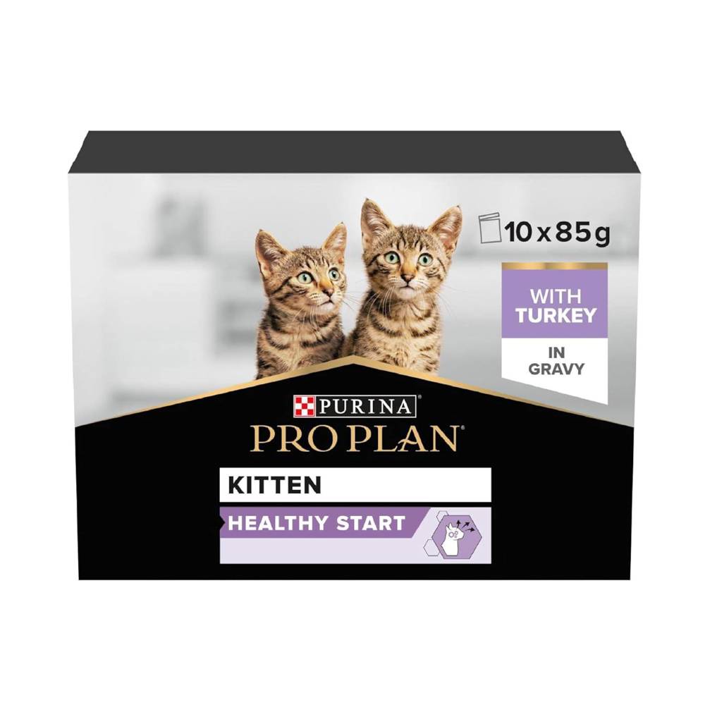 Pro Plan Yavru Kediler için Hindi Etli Yaş Mama 85 Gr x 10 Adet