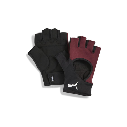 PUMA Unisex Yetişkin TR ESS Cut Fingered Gloves Eldiven Ruby Shimmer-PUMA Black